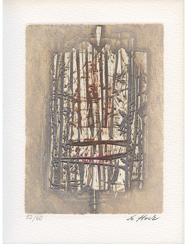 BOBIN Christian Le Colporteur Brandes 1986 édition originale sur vélin d'Arches signé deux gravures originales en taille-douce s
