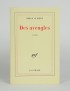 GUIBERT Hervé Des aveugles Gallimard 1985 édition originale envoi autographe signé à Jean-Jacques Brochier