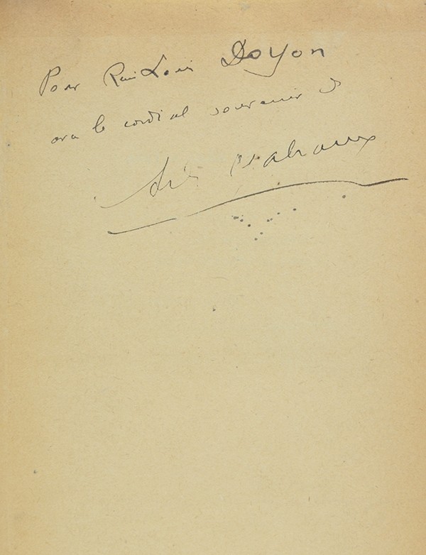 MALRAUX André L'Espoir Gallimard 1937 édition originale service de presse envoi autographe signé à René Louis Doyon