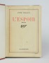 MALRAUX André L'Espoir Gallimard 1937 édition originale service de presse envoi autographe signé à René Louis Doyon