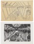 BIRGA Sergio Das Schloss III (Der Gang in Herrenhof) 2016 dessin original signé et xylogravure originale signée