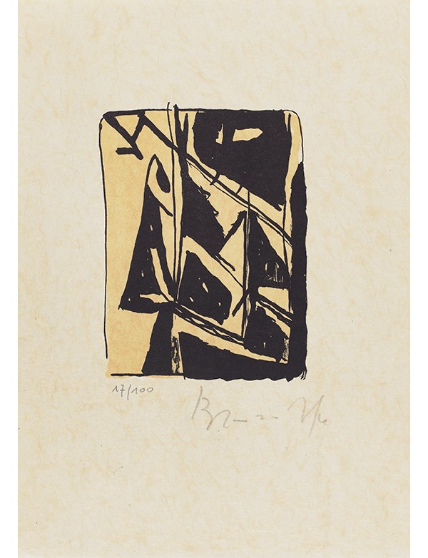 VAN VELDE Bram KAFKA Franz 27 Yves Rivière 2004 édition bilingue de ces 27 aphorismes lithographie originale de Bram van Velde s