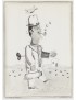 SANTOS Antonio Odradek 1993 Ensemble de 22 œuvres originales, toutes signées par l’artiste techniques mixtes lavis dessins colla