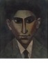 ZINGER Oleg Portrait de Franz Kafka 1984  Huile sur toile datée et signée par l’artiste en bas à gauche