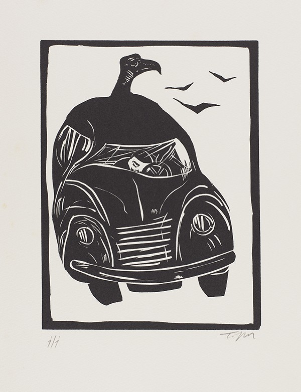 TOPOR Roland GILS Gust Kafka in de onderwereld Ziggurat 1978 Édition illustrée exemplaire de luxe six linogravure signées