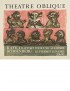RONSE Henri Rapport pour une académie Théâtre Oblique 1975 Affiche illustrée annonçant l’adaptation de Rapport pour une académie
