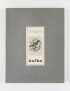 REVUE. Obliques. Kafka vélin Ivoire d’Arches grand papier empreinte d’écriture et grafisculpture de Maurice Roche et Paolo Boni 