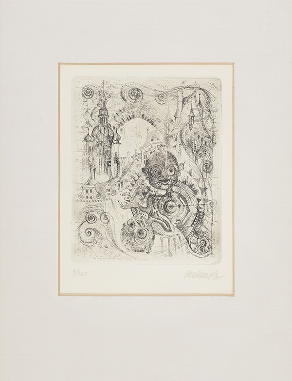 FUCHS Ernst KAFKA Franz Odradek : Die Sorge des Hausvaters Steintor Verlag 1971 Portfolio de 13 gravures originales signées