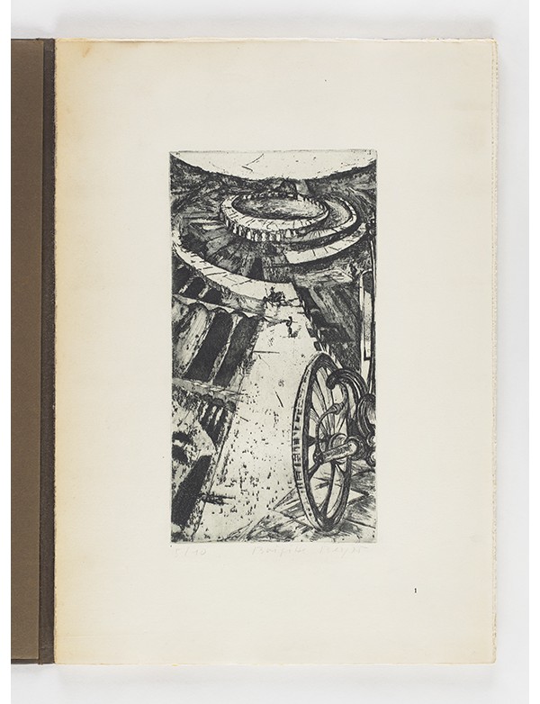 BEYER Brigitte Kafka 1959 Portfolio comportant 12 eaux-fortes originales tirage limité à 10 exemplaires