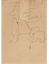 ALLARY Georges « Merci, Cher Vialatte » dessin original à l'encre signé de son initiale