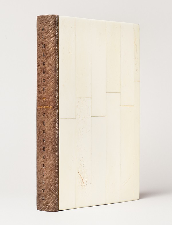 ERNST Max BRETON André PÉRET Benjamin Almanach surréaliste du demi-siècle 1950 vélin pur fil Lafuma reliure Hélène Limousin