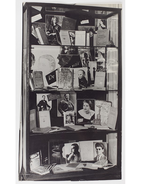 Anthologie de l’humour noir vitrine 1947 tirage argentique d’époque envoi autographe signé d’André Breton à Bernard Gheerbrant