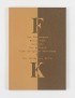 BONS Jan KAFKA Franz Das Stadtwappen 1943 édition clandestine lithographies originales dessin reliures de Renaud Vernier