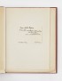 KAFKA Franz Au bagne Cahiers du Sud 1939 édition originale française exemplaire d'André Breton sur Hollande reliure Philippe Fié