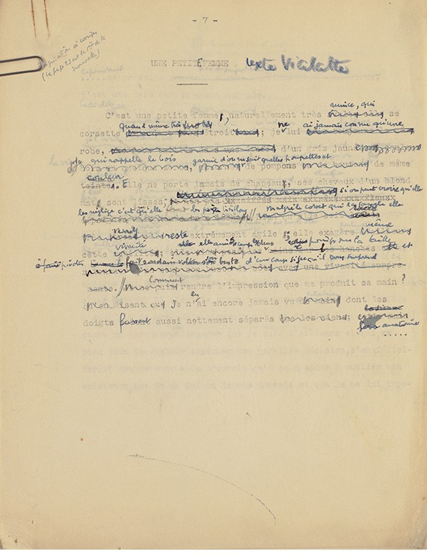 KAFKA Franz Un champion du jeûne 1938 1939 Tapuscrit complet d’une première version de la traduction par Alexandre Vialatte
