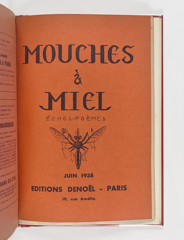 KAFKA Franz Poème 9 juillet 1915 1916 in Mouches à miel 1937 Collection complète revue de poésie animée par Jean de Bosschère
