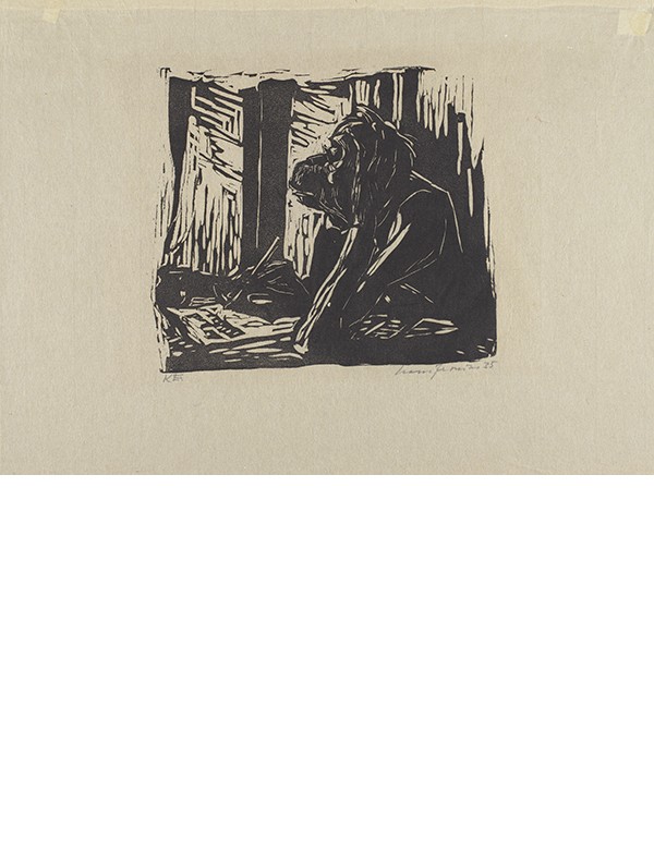 FRONIUS Hans Ein Bericht für eine Akademie 1935 ensemble de 5 gravures originales sur bois signées provenance Max Brod