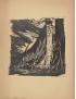 FRONIUS Hans Eine kaiserliche Botschaft von Franz Kafka 1933 1934 rare suite complète composée de trois gravures originales sur 