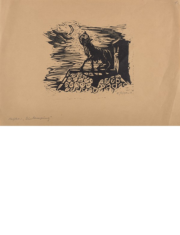 FRONIUS Hans Eine Kreuzung v. Franz Kafka 1932 rare édition illustrée de trois gravures originales sur bois signées