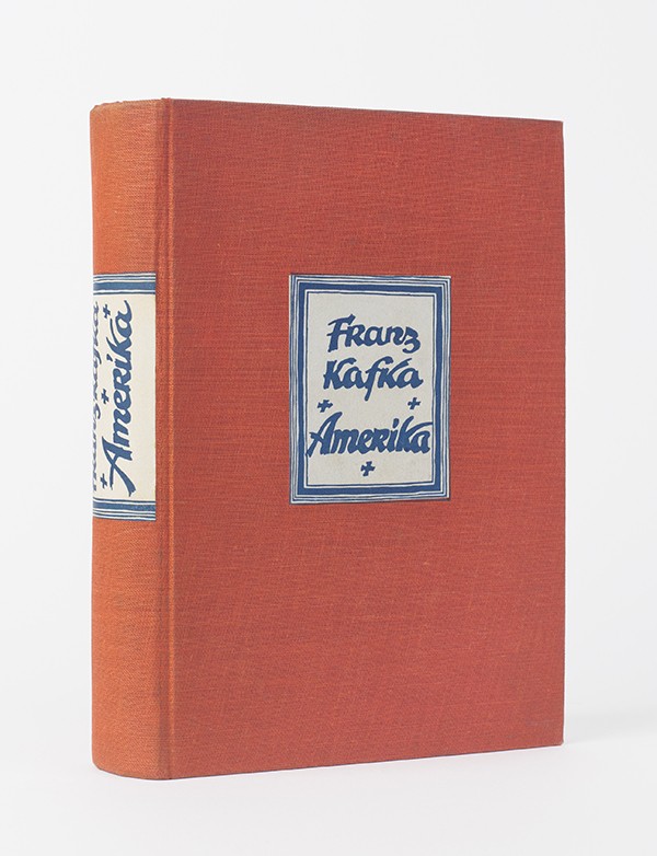 KAFKA Franz Amerika Kurt Wolff Verlag 1927 édition originale cartonnage éditeur orange