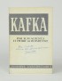 ALBÉRÈS R.M. BOISDEFFRE Pierre de Kafka Éditions Universitaires 1960 édition originale envoi autographe signé à Alexandre Vialat