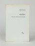 DELEUZE Gilles GUATTARI Félix Kafka. Pour une littérature mineure Minuit Critique 1975 Édition originale vélin supérieur