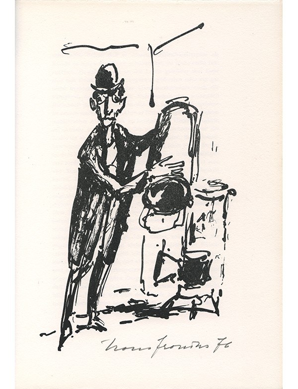 FRONIUS Hans FITZBAUER Erich KAFKA Franz Der Kübelreiter Edition Graphischer Zirkel 1976 3s lithographies originales signées 