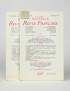 KAFKA Franz Carnets divers Carnets inédits La Nouvelle N.R.F. 1956 1957 édition pré-originale française pur fil  grand papier tr
