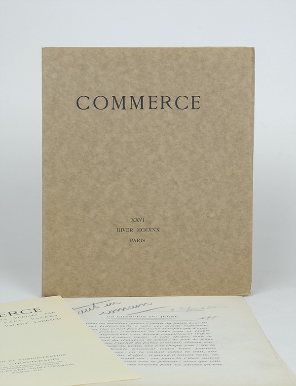 KAFKA Franz Premier chagrin Un champion du jeûne Commerce 1930 édition pré-originale française Hollande van Gelder grand papier