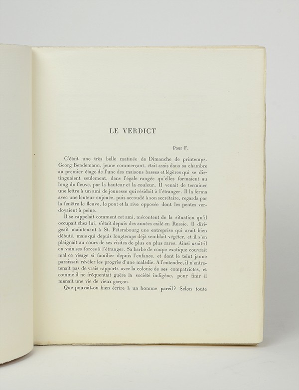 KAFKA Franz Le Verdict in Bifur 1930 édition pré-originale française du Verdict traduction de Pierre Klossowski et Pierre Leyris