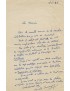 CARROUGES Michel Lettre autographe signée à André Rolland de Renéville à propos de la Machine célibataire 1948 