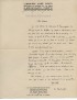 CORTI José Lettre autographe signée adressée à Jean Carrive à propos d’Au bagne de Kafka
