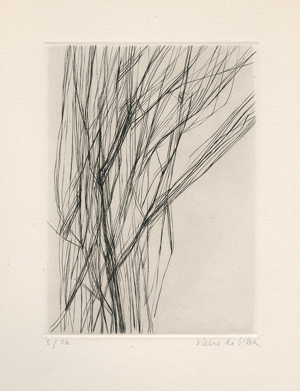 BENOIT Pierre-André Source dans l'arbre 1963 édition originale eau forte originale de Maria Helena VIEIRA DA SILVA signée suite