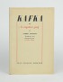NEMETH André Kafka ou le mystère juif Jean Vigneau Éditeur 1947 édition originale alfa Navarre seul grand papier