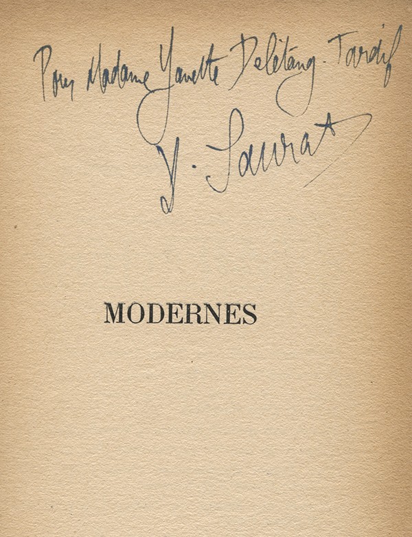 SAURAT Denis Modernes Denoël et Steele 1935 édition originale envoi autographe signé