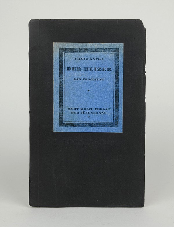 KAFKA Franz Der Heizer. Ein Fragment Kurt Wolff Verlag Der jüngste Tag 1917 Troisième édition imprimée par Dietsch & Brückner à 