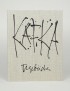 SAURA Antonio KAFKA Franz Tagebücher Manus Presse 1988 Édition illustrée de 69 lithographies en noir d’Antonio Saura
