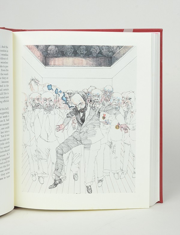 COBER Alan E. KAFKA Franz The Trial Limited Editions Club 1975 Édition illustrée exemplaire de présent sceau de l'éditeur