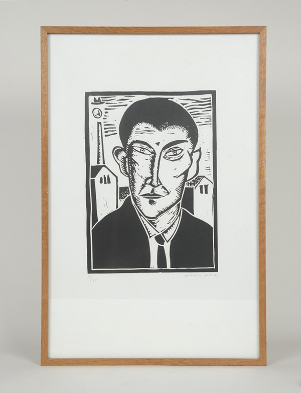 SANTOS Antonio La Métamorphose 1993 Linogravure originale, justifiée et signée par l’artiste