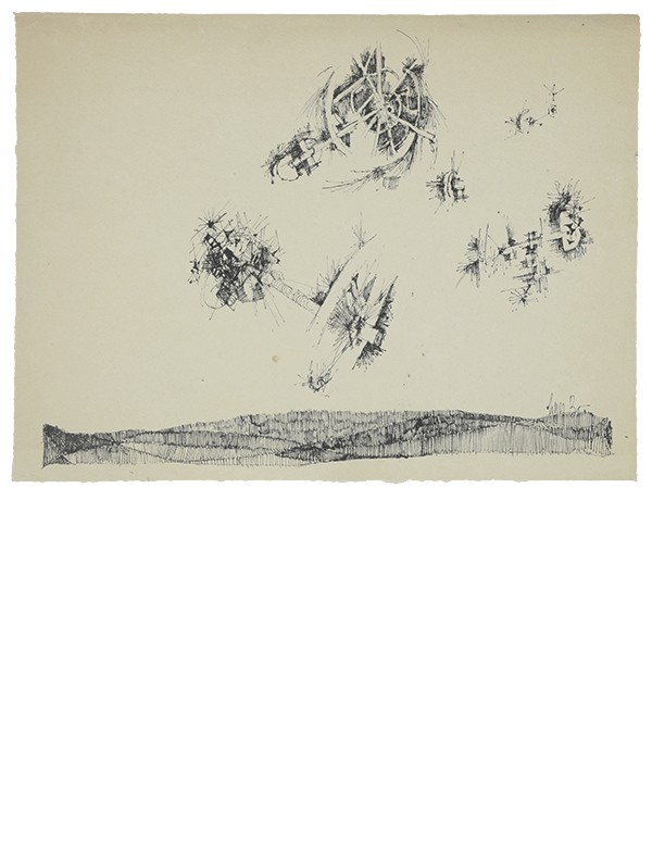 BO Lars Odradek Dessin original de Lars Bo réalisé à l’encre noire signé par l’artiste en bas à droite