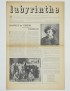 KAFKA Franz Labyrinthe Affiche annonçant la parution du deuxième numéro de la revue Labyrinthe créée et dirigée par Albert Skira