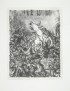 WEBER Andreas Paul Ein altes Blatt Lithographie originale signée 