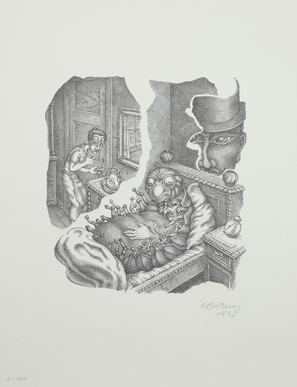 BARTNING Carl Otto Franz Kafka 1969 1976 9 lithographies offset numérotées et signées