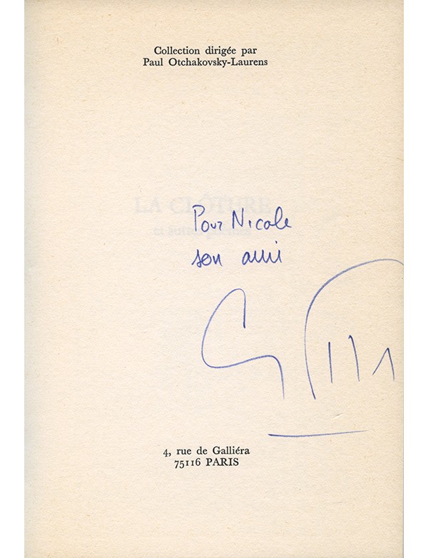 PEREC Georges La Clôture et autres poèmes Hachette POL 1980 édition originale envoi autographe signé à Nicole Doukhan