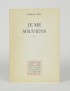 PEREC Georges Je me souviens Hachette POL 1978 édition originale envoi autographe signé à Nicole Doukhan