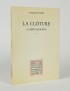 PEREC Georges La Clôture et autres poèmes Hachette POL 1980 édition originale envoi autographe signé à Nicole Doukhan