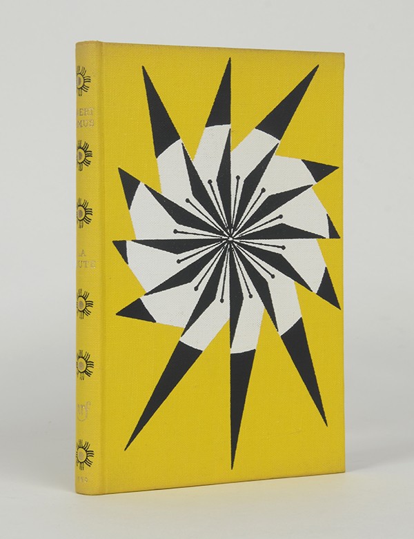 CAMUS Albert La Chute Gallimard 1956 édition originale un des 1050 sur vélin labeur cartonnage éditeur attribué à Mario Prassino