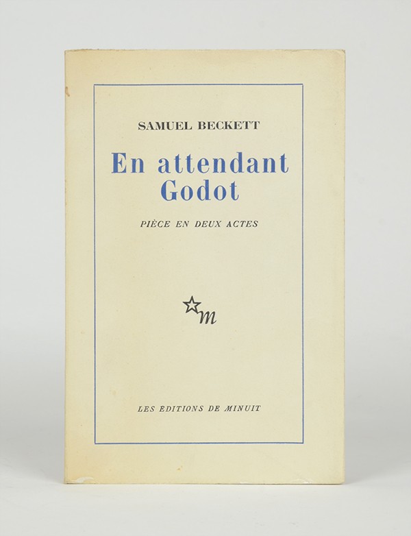 BECKETT Samuel En attendant Godot Editions de Minuit 1952 édition originale sur papier d'édition