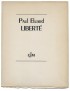ELUARD Paul Liberté GLM 1945 Hollande van Gelder grand papier broché