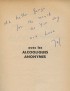 KESSEL Joseph Avec les alcooliques anonymes Gallimard 1960 édition originale SP envoi autographe signé à son frère Georges